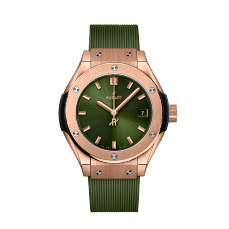 Hublot Classic Fusion Green 18K King Gold Unisex Watch