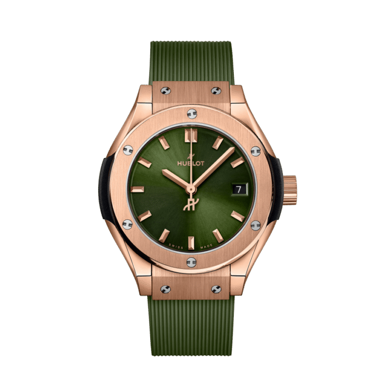 Hublot Classic Fusion Green 18K King Gold Unisex Watch