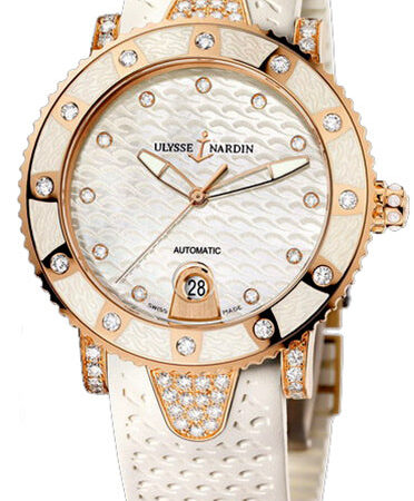 Ulysse Nardin Marine Lady Diver Starry Night 18k Rose Gold & Diamonds Ladies Watch