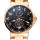 Ulysse Nardin Marine Chronometer 18K Rose Gold Mens Watch