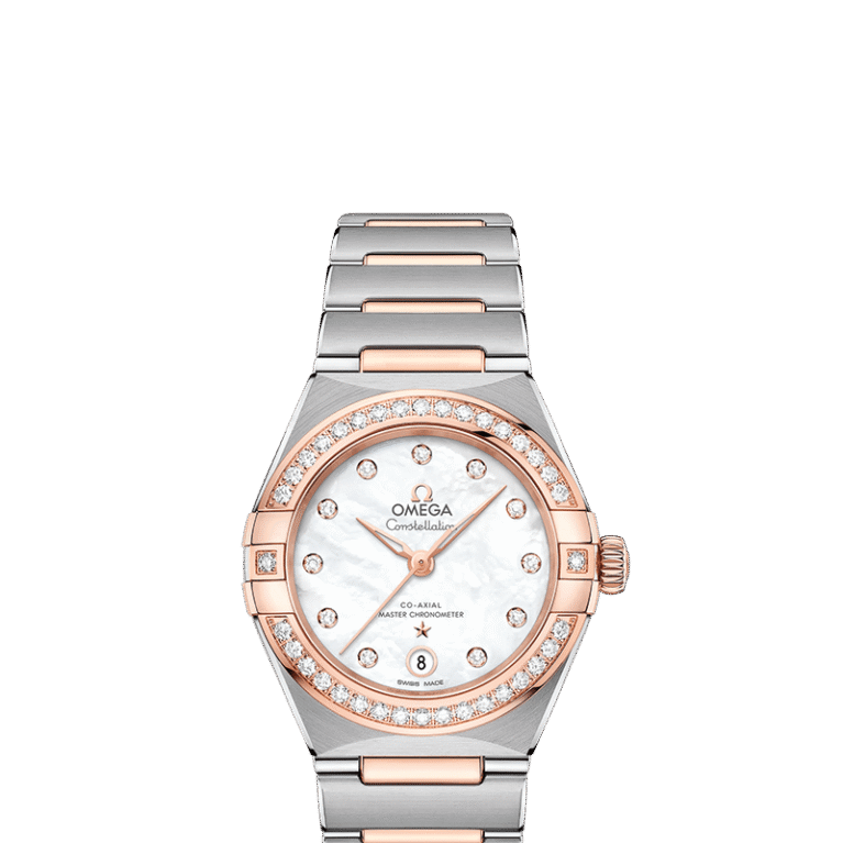 Omega Constellation Co-Axial Master Chronometer Stainless steel & Sedna™ Gold & Diamond Lady’s Watch