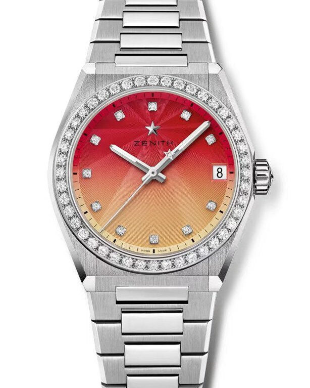 Zenith Defy Midnight Stainless Steel & Diamonds Ladies Watch