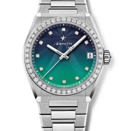 Zenith Defy Midnight Stainless Steel & Diamonds Ladies Watch