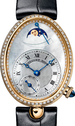 Breguet Reine De Naples Moon Phase 18K Yellow Gold & Diamonds Ladies Watch