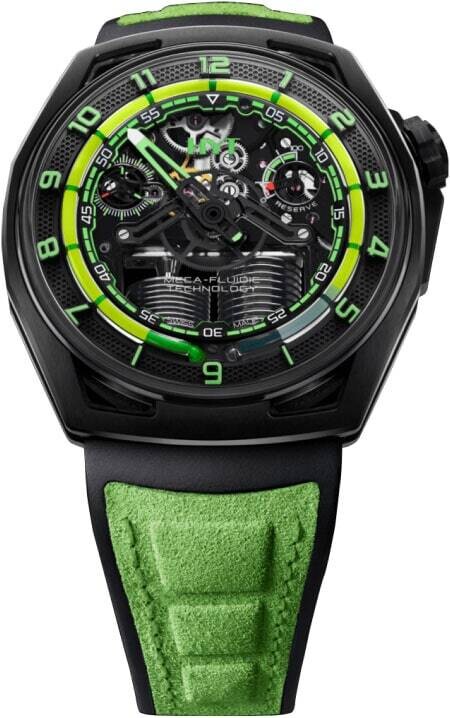 HYT  Hastroid Green Nebula Titanium & Carbon Men's Watch