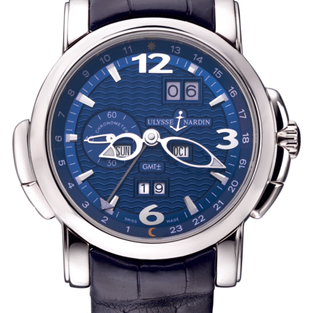 Ulysse Nardin Classical GMT Perpetual 18K White Gold Mens Watch
