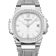 Patek Philippe Nautilus 18K White Gold & Diamonds Lady's Watch