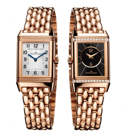 Jaeger-Lecoultre Reverso Classic Duetto 18K Rose Gold & Diamonds Lady's Watch