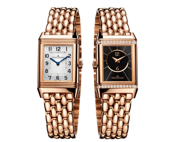 Jaeger-Lecoultre Reverso Classic Duetto 18K Rose Gold & Diamonds Lady's Watch