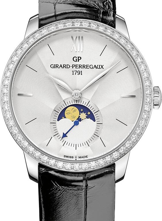 Girard Perregaux 1966 Moon Phases Stainless steel & Diamonds Lady's Watch