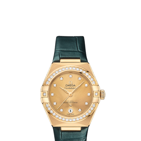 Omega Constellation Co-Axial Master Chronometer 18K Yellow Gold & Diamond Lady’s Watch