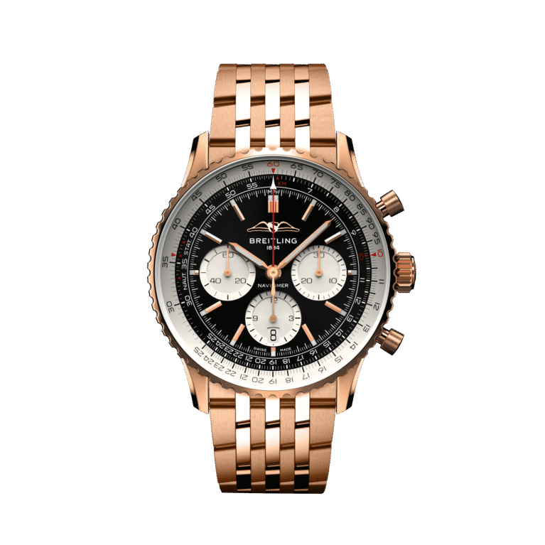 Breitling Navitimer B01 Chronograph 43 18K Red Gold Men's Watch