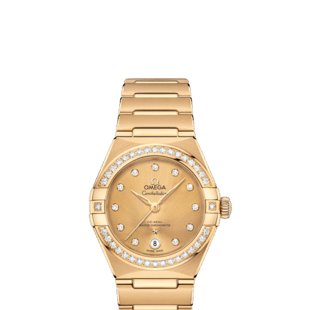 Omega Constellation Co-Axial Master Chronometer 18K Yellow Gold & Diamond Lady’s Watch