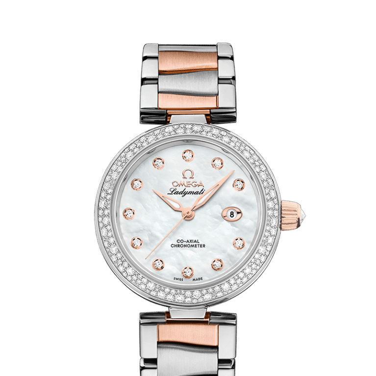 Omega De Ville Co-Axial Master Chronometer Stainless Steel & 18K Sedna™ Gold & Diamonds Lady's Watch