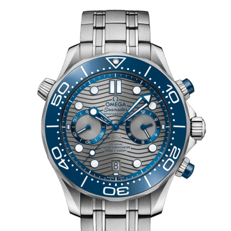 Omega Seamaster Diver Co-Axial Chronometer Chronograph Stainless Steel Men's Watch