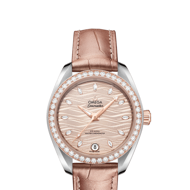 Omega Seamaster Aqua Terra Co-Axial Master Chronometer Stainless Steel & 18K Sedna™ Gold & Diamonds Lady's Watch