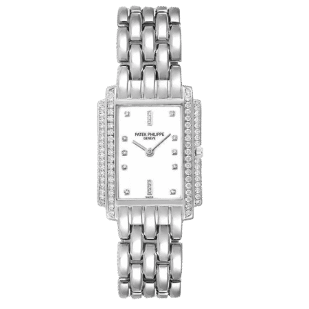 Patek Philippe Gondolo 18K White Gold & Diamonds Lady`s Watch