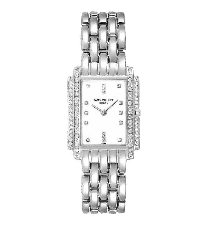 Patek Philippe Gondolo 18K White Gold & Diamonds Lady`s Watch