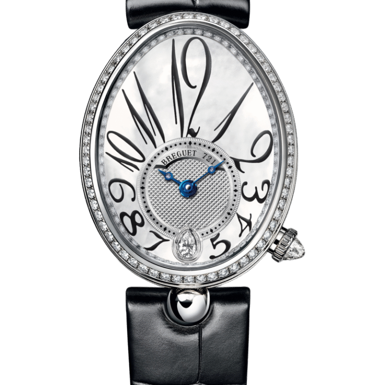 Breguet Reine De Naples 8918 18K White Gold & Diamonds Ladies Watch