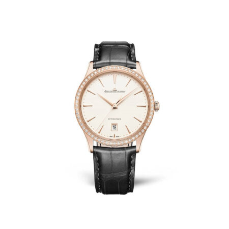 Jaeger-Lecoultre Master Ultra Thin Date 18K Rose Gold & Diamonds Unisex Watch