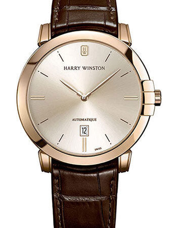 Harry Winston Midnight 18K Rose Gold Men's Watch