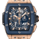 Hublot Spirit of Big Bang Chronograph 18K King Gold & Blue Ceramic Man's Watch