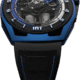 HYT  Hastroid Blue Star Black Titanium & Blue coated Magnesium Men's Watch