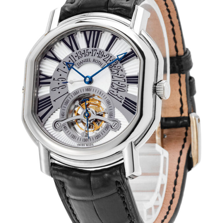 Daniel Roth Masters Tourbillon Retrograde Date  18K White Gold Men's Watch