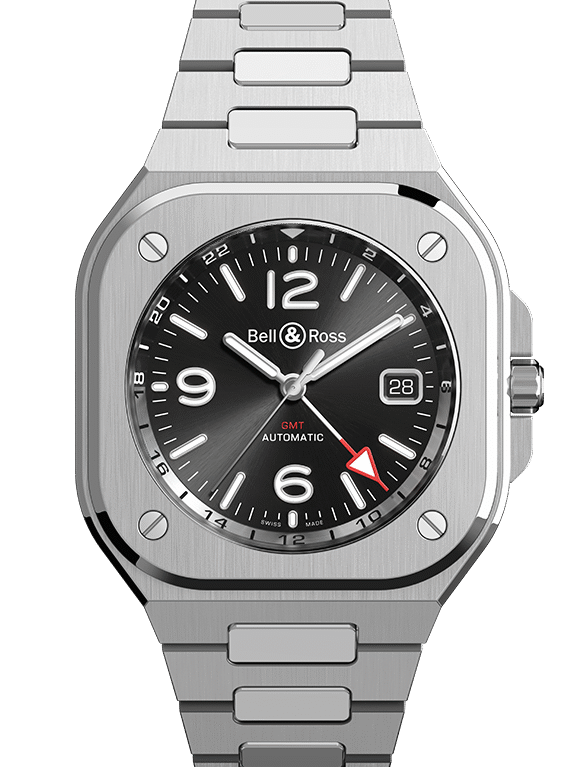 Bell & Ross Instruments BR 05 GMT Steel Men`s Watch