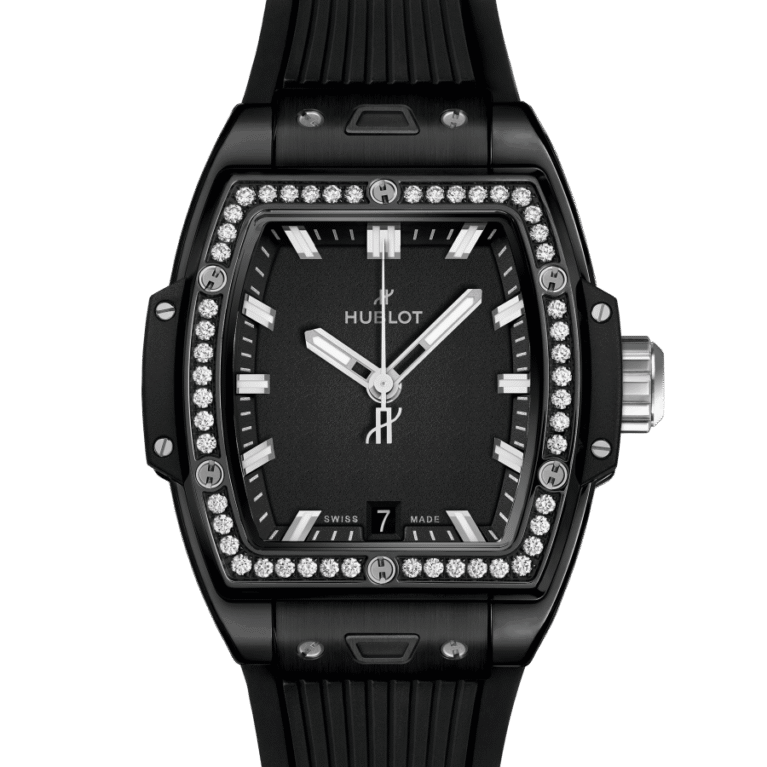 Hublot Spirit of Big Bang Black Ceramic & Diamonds Lady's Watch