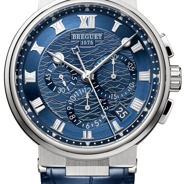 Breguet Marine 5527 Chronograph 18K White Gold Men's Watch