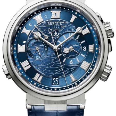 Breguet Marine 5547 Marine Alarme Musicale 18K White Gold Men's Watch