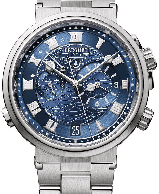 Breguet Marine 5547 Marine Alarme Musicale 18K White Gold Men's Watch
