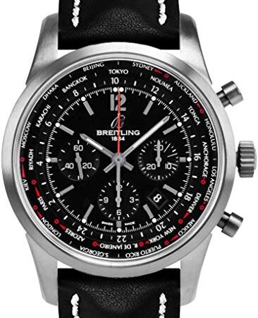 Breitling Transocean Chronograph Unitime Stainless steel Men's Watch