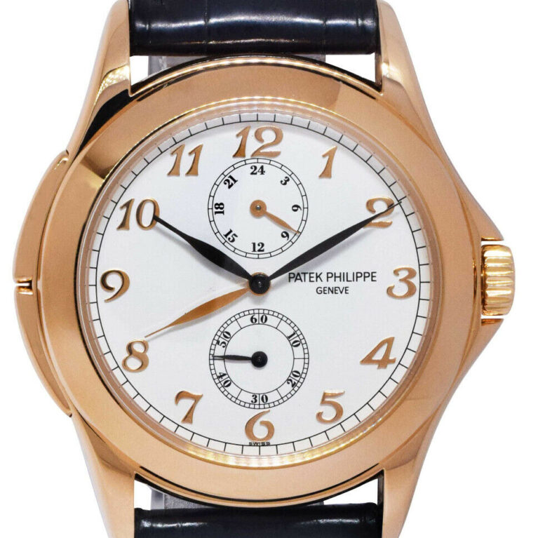 Patek Philippe Calatrava Travel Time 18K Rose Gold Men's Watch