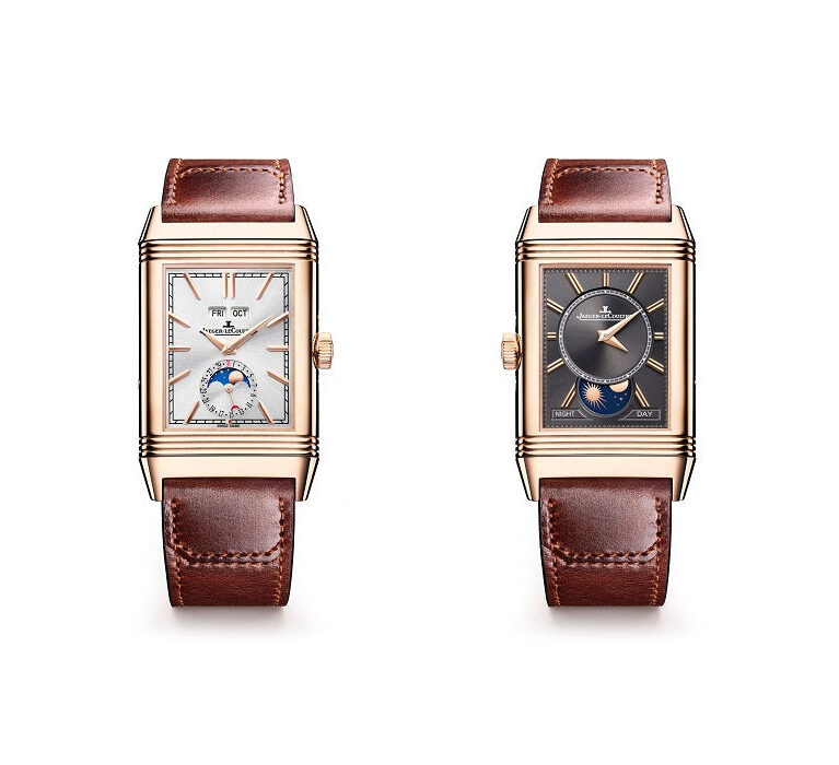 Jaeger-Lecoultre Reverso Tribute Duoface Calendar 18K Rose Gold Men's Watch