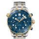 Omega Seamaster Diver Co-Axial Chronometer Chronograph Stainless Steel & 18K Yellow Gold Men's Watch