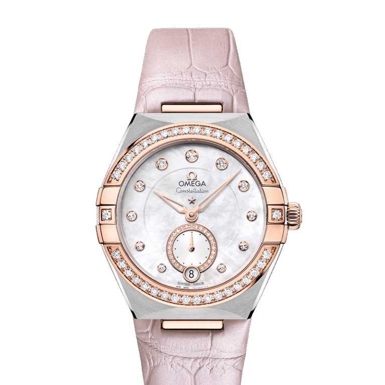 Omega Constellation Co-Axial Master Chronometer Small seconds Stainless steel & Sedna™ Gold & Diamonds Lady’s Watch