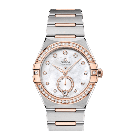 Omega Constellation Co-Axial Master Chronometer Small seconds Stainless steel & Sedna™ Gold & Diamonds Lady’s Watch