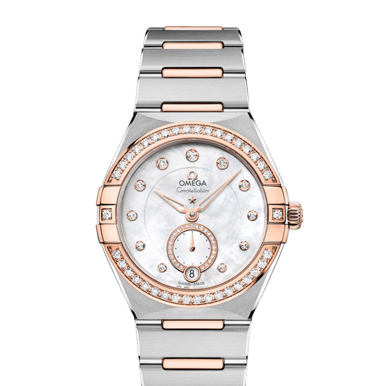 Omega Constellation Co-Axial Master Chronometer Small seconds Stainless steel & Sedna™ Gold & Diamonds Lady’s Watch