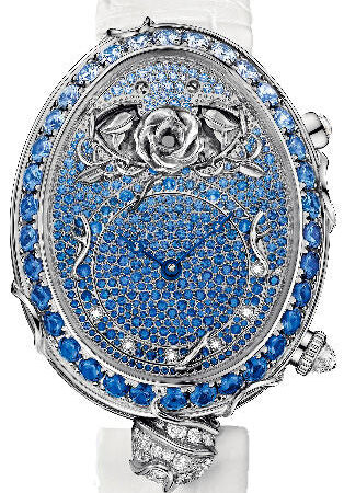 Breguet Reine de Naples Grande Complication 18K White Gold & Diamonds & Sapphires Lady's Watch