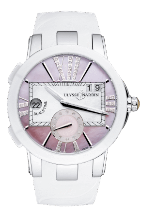 Ulysse Nardin Executive Dual Time Stainless steel & Ceramic Lady's Watch