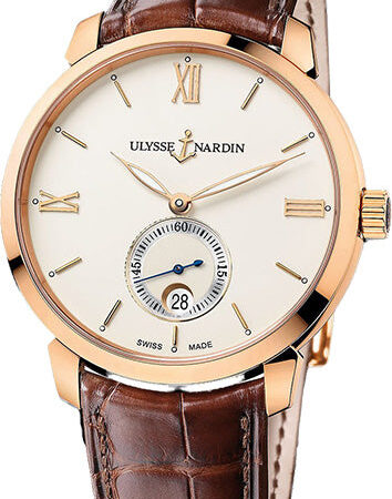 Ulysse Nardin Classic Classico Small Second 18k Rose Gold Men's Watch