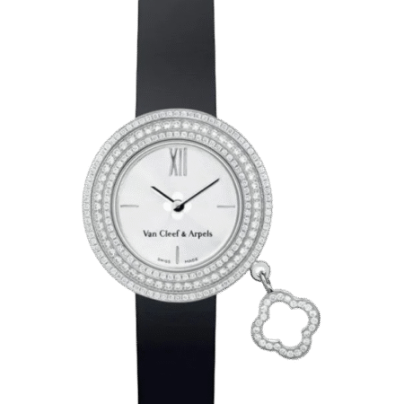 Van Cleef & Arpels Charms 18K White Gold & Diamonds Lady's Watch