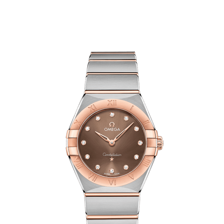 Omega Constellation Quartz Stainless steel & 18K Sedna™ Gold & Diamonds Lady’s Watch