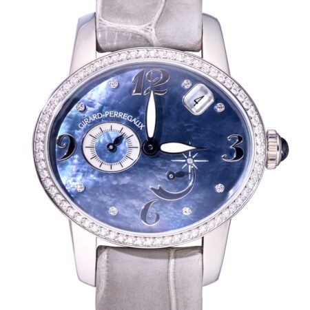 Girard Perregaux Cat's Eye 18K White Gold & Diamonds Ladies Watch