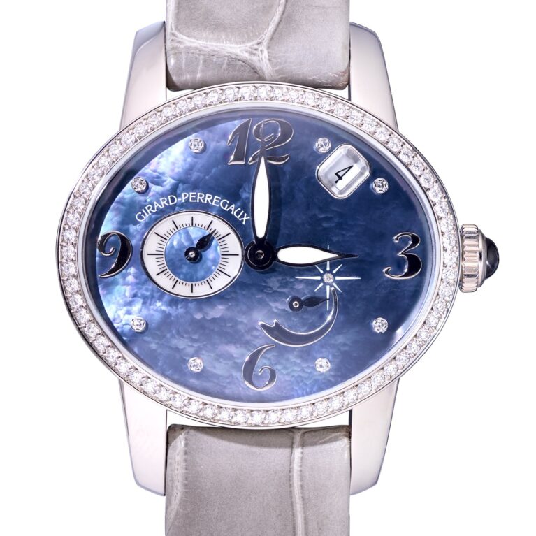 Girard Perregaux Cat's Eye 18K White Gold & Diamonds Ladies Watch