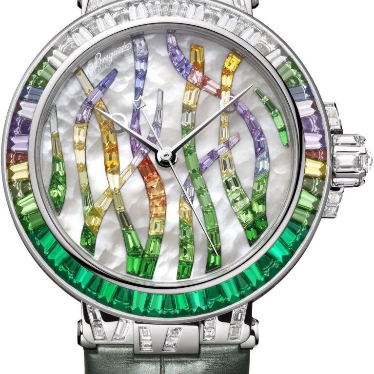 Breguet Marine Haute Joaillerie 18K White Gold 35.8mm Ladies Watch