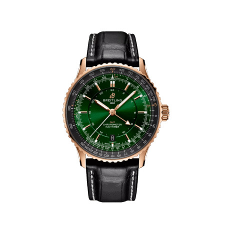 Breitling Navitimer Automatic 41 GMT 18K Red Gold Men's Watch