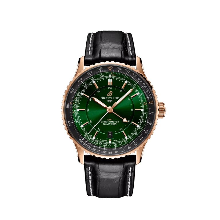 Breitling Navitimer Automatic 41 GMT 18K Red Gold Men's Watch